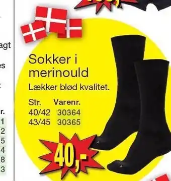 Sokker i merinould