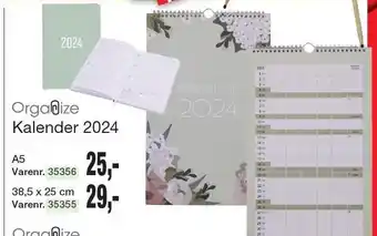 Organize kalender 2024