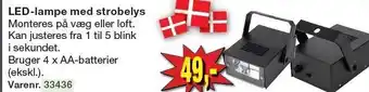 Harald Nyborg Led-lampe med strobelys tilbud