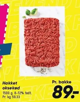 Bilka Hakket oksekød tilbud