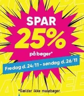 Bilka Spar 25% på bøger tilbud