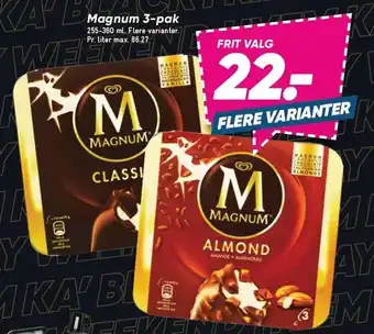 Bilka Magnum 3-pak tilbud