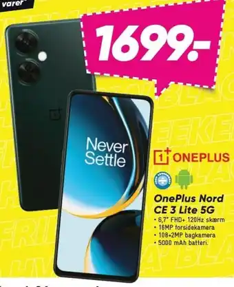 Bilka Oneplus nord ce 3 lite 5g tilbud