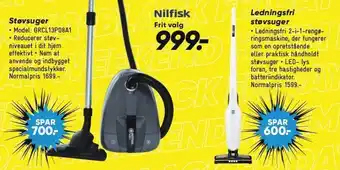 Bilka Støvsuger el. ledningsfri støvsuger tilbud