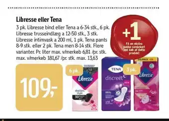 Føtex Libresse eller tena tilbud