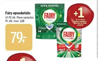 Føtex Fairy opvasketabs tilbud