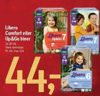 Føtex Libero comfort eller up&go bleer tilbud