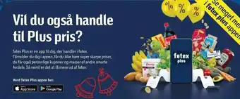 Føtex Vil du også handle til plus pris? tilbud