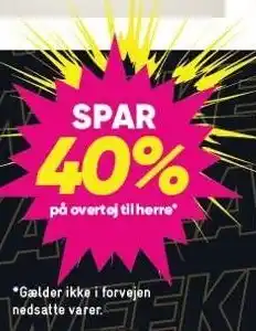 Spar 40% på overtøj til herre