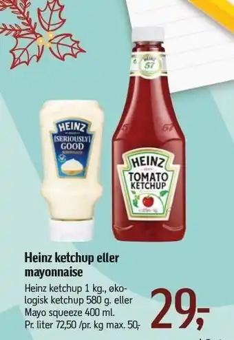 Føtex Heinz ketchup eller mayonnaise tilbud