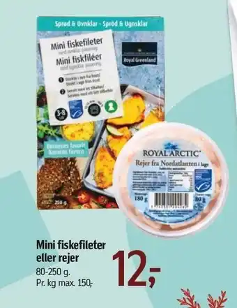 Føtex Mini fiskefrikadeller eller rejer tilbud