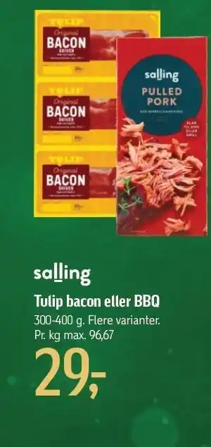 Føtex Tulip bacon eller bbq tilbud