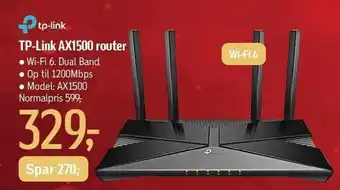 Føtex Tp-link ax1500 router tilbud