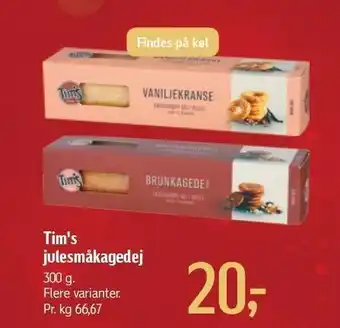 Tim's julesmåkagedej