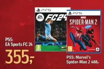 Føtex Ps5: ea sports fc 24 eller ps%: marvel's spider-man 2 tilbud