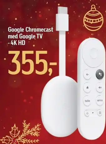 Google chromecast med google tv - 4k hd