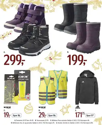 Føtex Texstøvler, termostøvler, reflekser, refleksvest eller hoodie tilbud