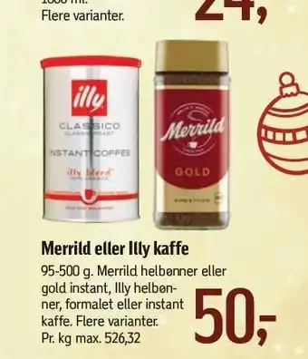 Føtex Merrild eller illy kaffe tilbud