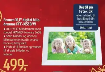 Føtex Frameo 10,1 digital billedramme pff-1053b/w tilbud
