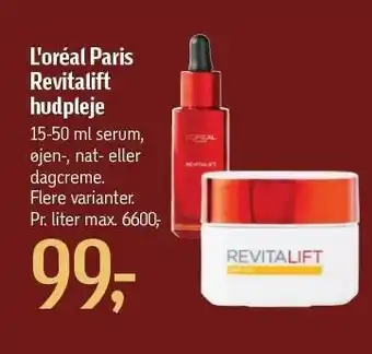 Føtex L'oréal paris revitalift hudpleje tilbud