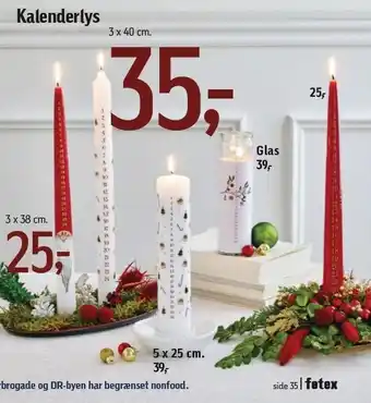 Føtex Kalenderlys tilbud