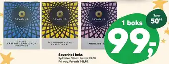 Kvickly Savanha i boks tilbud