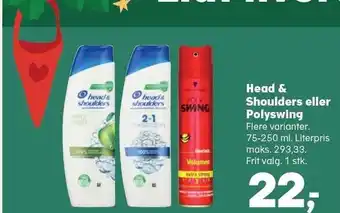 Kvickly Head & shoulders eller polyswing tilbud