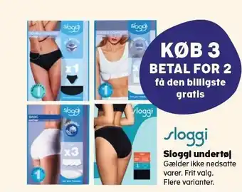 Kvickly Sloggi undertøj tilbud
