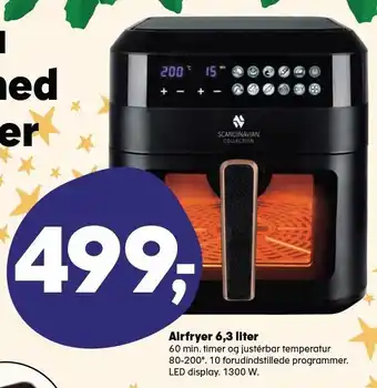 Kvickly Airfryer 6,3 liter tilbud