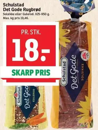 SPAR Schulstad det gode rugbrød tilbud
