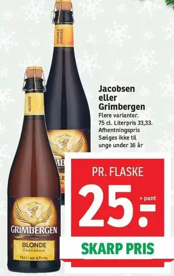 SPAR Jacobsen eller grimbergen tilbud