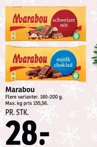 SPAR Marabou tilbud