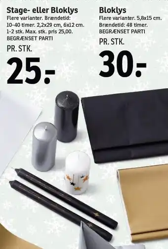 SPAR Stage- eller bloklys tilbud