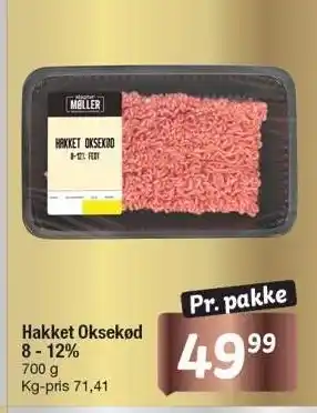 Fakta Tyskland Hakket oksekød 8-12% tilbud