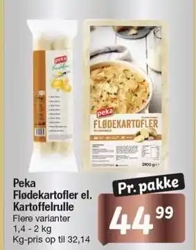 Fakta Tyskland Peka flødekartofler el. kartoffelrulle tilbud
