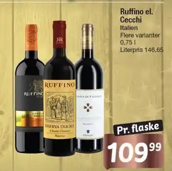Fakta Tyskland Ruffino el. cecchi tilbud