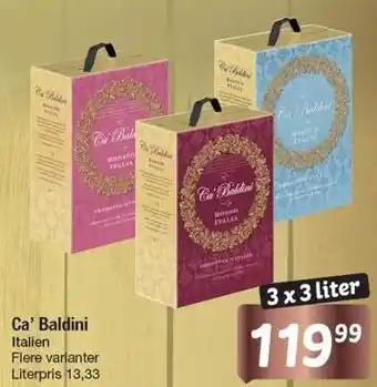 Fakta Tyskland Ca' baldini - 3 x 3 liter tilbud