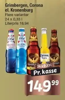 Fakta Tyskland Grimbergen, corona el. kronenburg tilbud