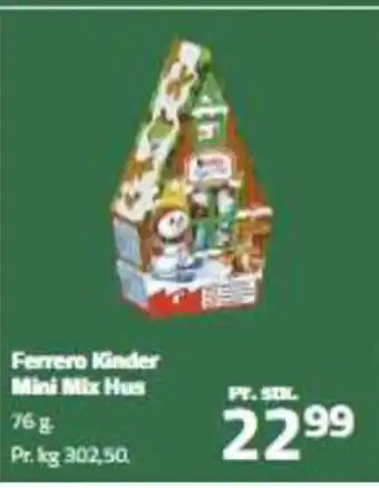 Fleggaard Ferrero Kinder Mini Mix Hus 76 g tilbud