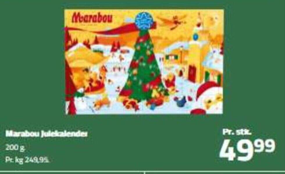 Marabou Julekalender tilbud hos Fleggaard