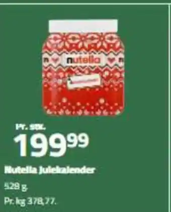 Fleggaard Nutella julekalender tilbud