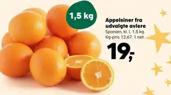 SuperBrugsen Appelsiner fra udvalgte avlere tilbud