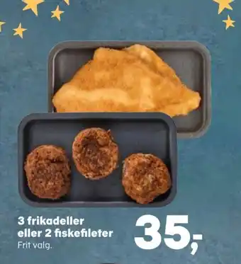 SuperBrugsen 3 frikadeller eller 2 fiskefileter tilbud