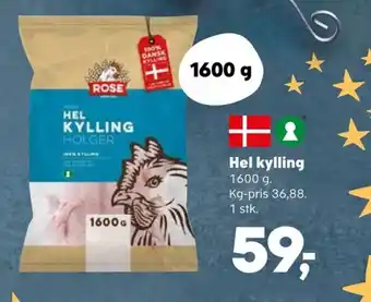SuperBrugsen Hel kylling tilbud