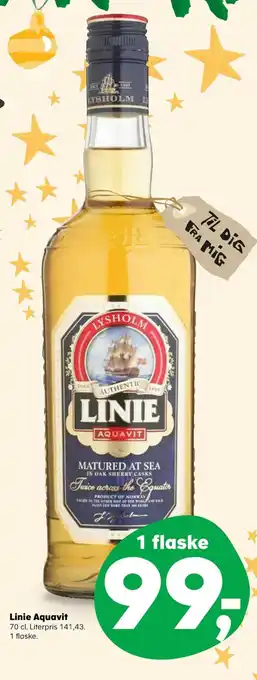 SuperBrugsen Linie Aquavit 70 cl. tilbud