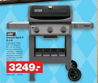 Bauhaus Gasgrill Spirit II E-310 tilbud