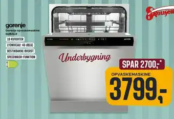 Skousen Gorenje opvaskemaskine GU63CX tilbud