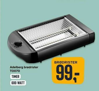 Skousen Adelberg brødrister TO070 tilbud