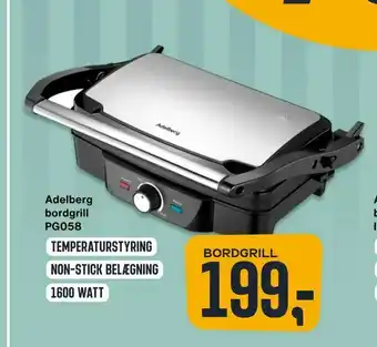 Skousen Adelberg bordgrill PG058 tilbud