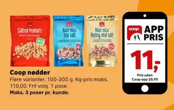 SuperBrugsen Coop nødder tilbud